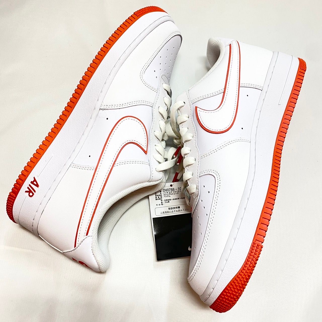 Nike Air Force 1 Low "White and Picante Red"