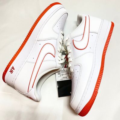Nike Air Force 1 Low "White and Picante Red"