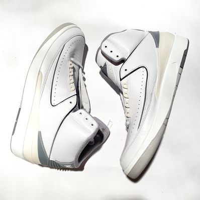 Nike Air Jordan 2 "White and Cement Grey"