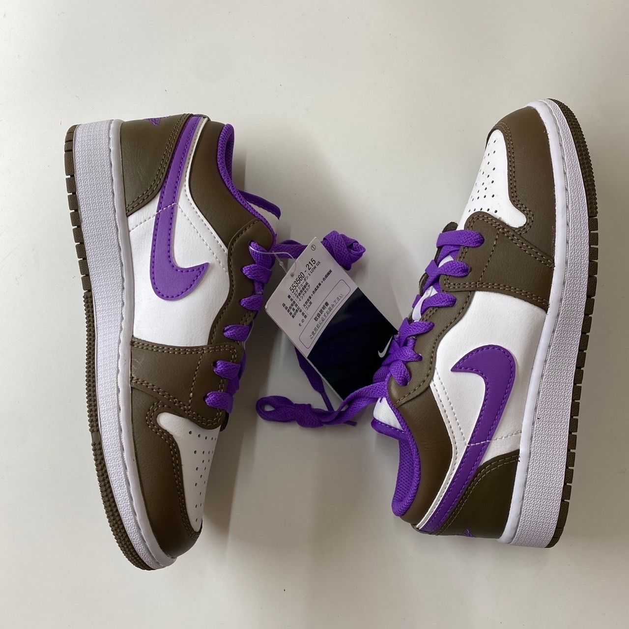 Nike GS Air Jordan 1 Low "Brown and Purple"