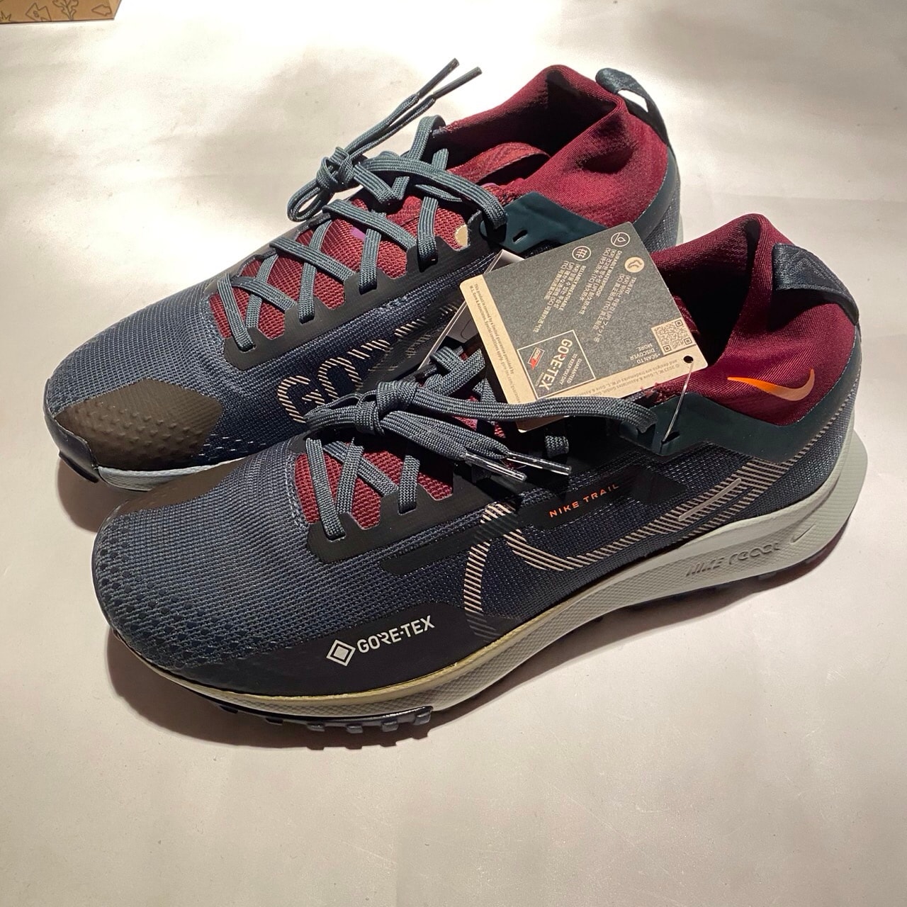 Nike React Pegasus Trail 4 GORE-TEX "Deep Jungle/Khaki/Night Maroon"