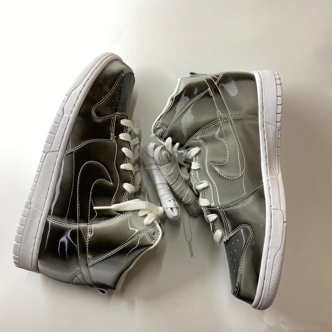 CLOT × Nike Dunk High "Silver/Flux"