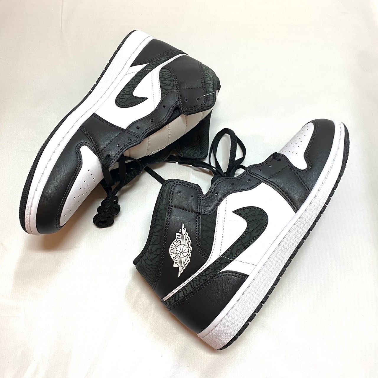 Nike Air Jordan 1 Mid "Panda Elephant/Safari"