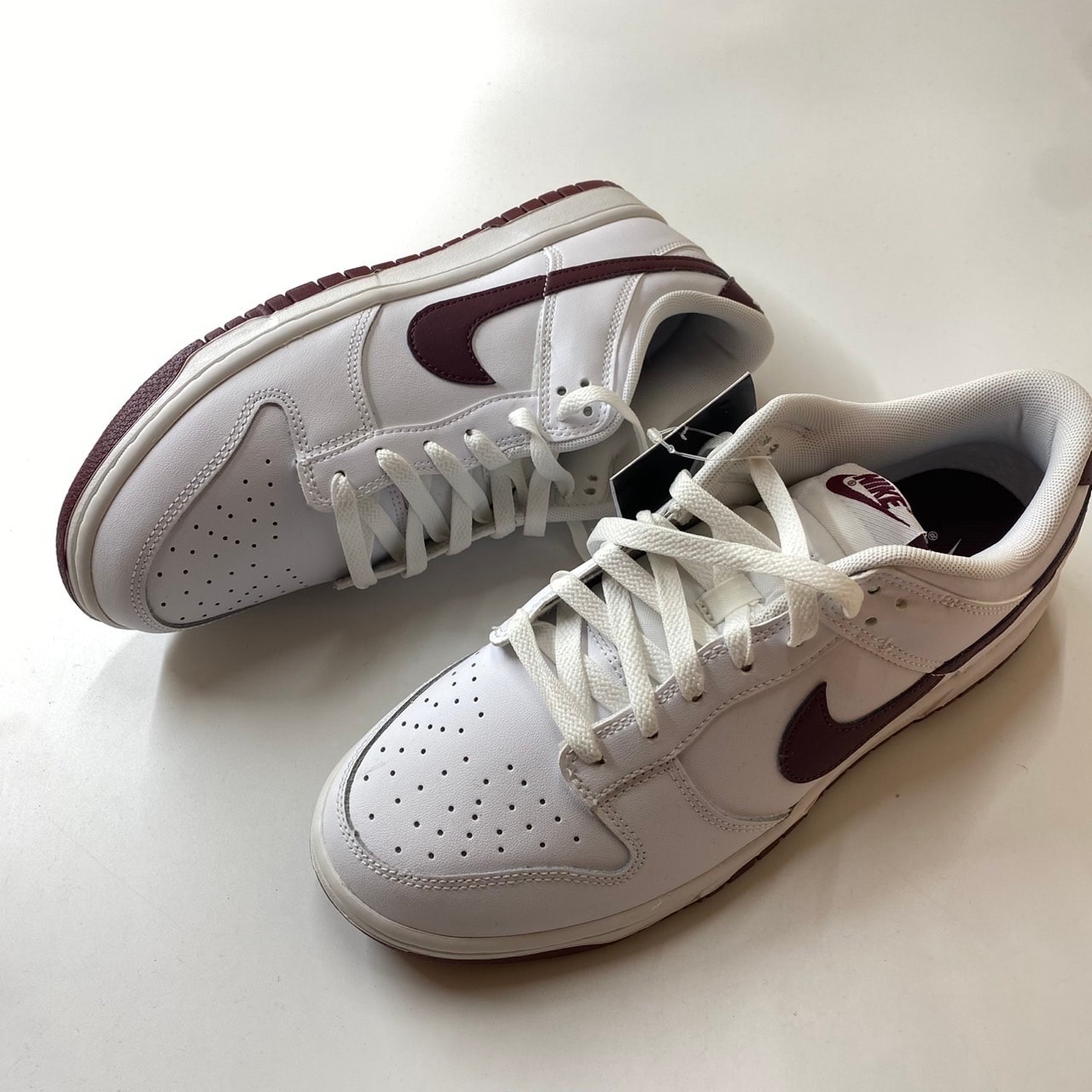 Nike Dunk Low "White/Night Maroon"