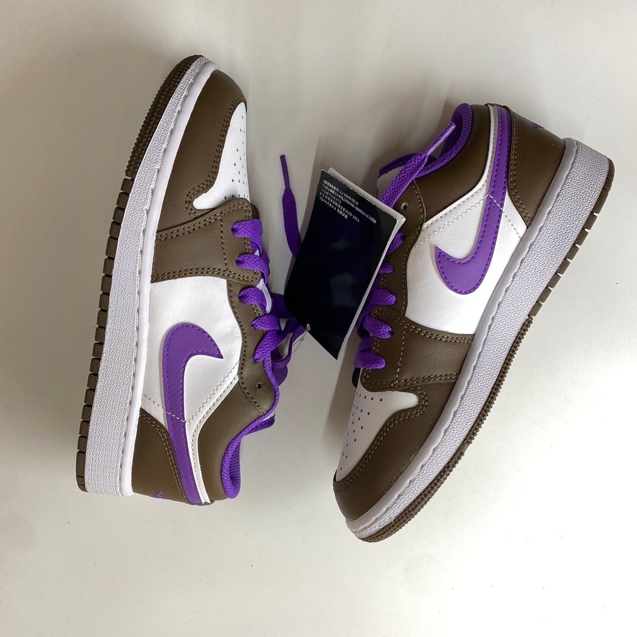 Nike GS Air Jordan 1 Low "Brown and Purple"