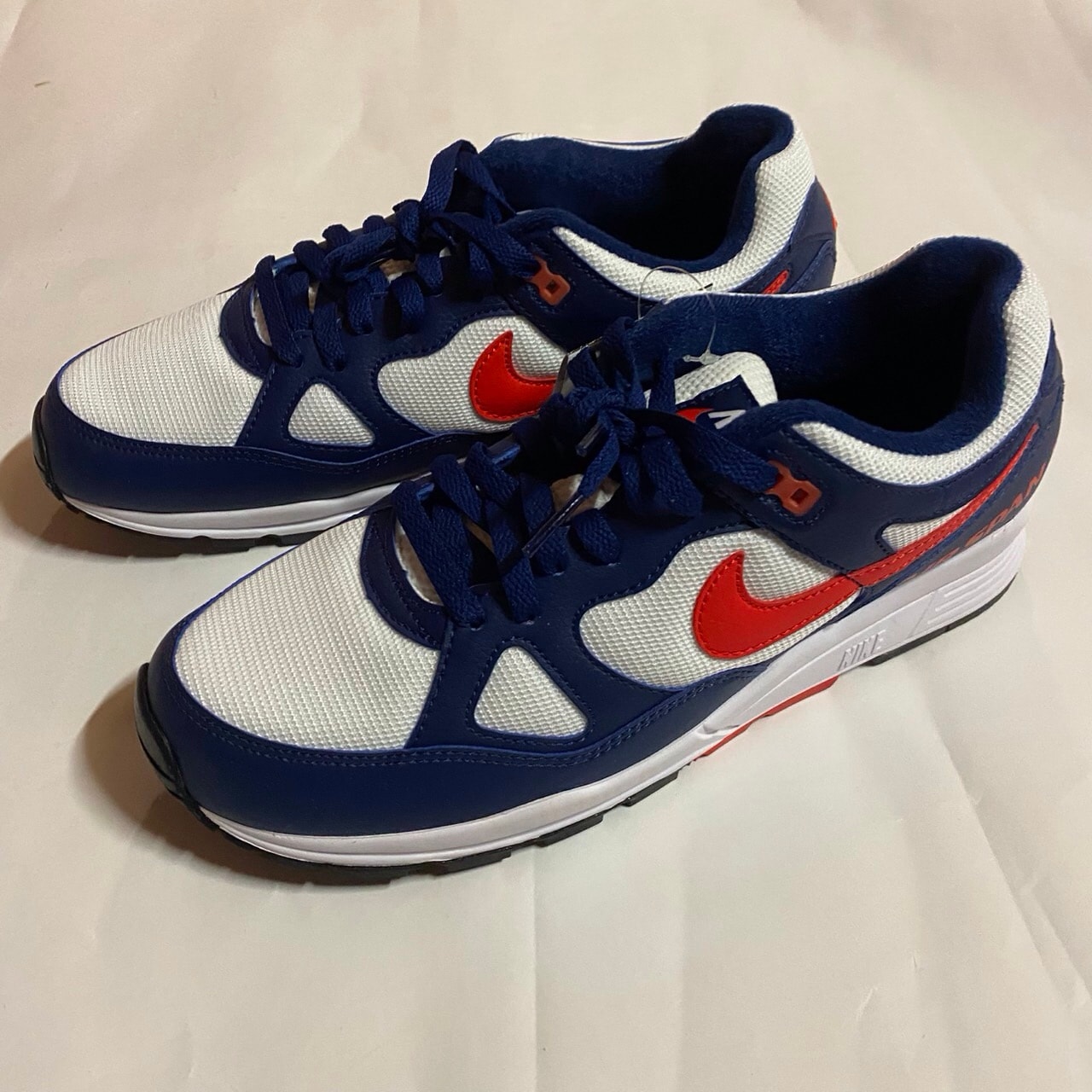 Nike Air Span 2 "Blue Void/Habanero Red"