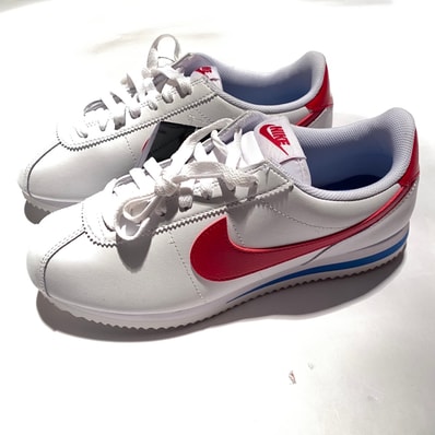 Nike Women's Cortez Leather "White/Varsity Blue/Varsity Red"