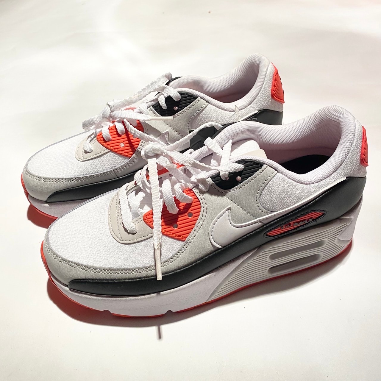 Nike Women's Air Max 90 LV8 "White/Black/Picante Red/White"