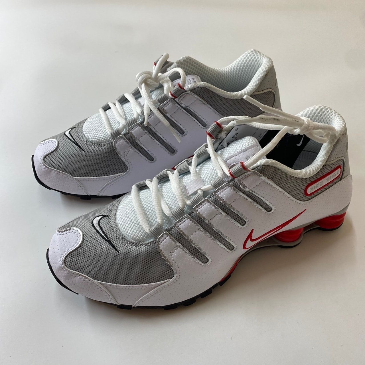 Nike Shox NZ "White/Sport Red/Cool Grey/Metallic Silver"