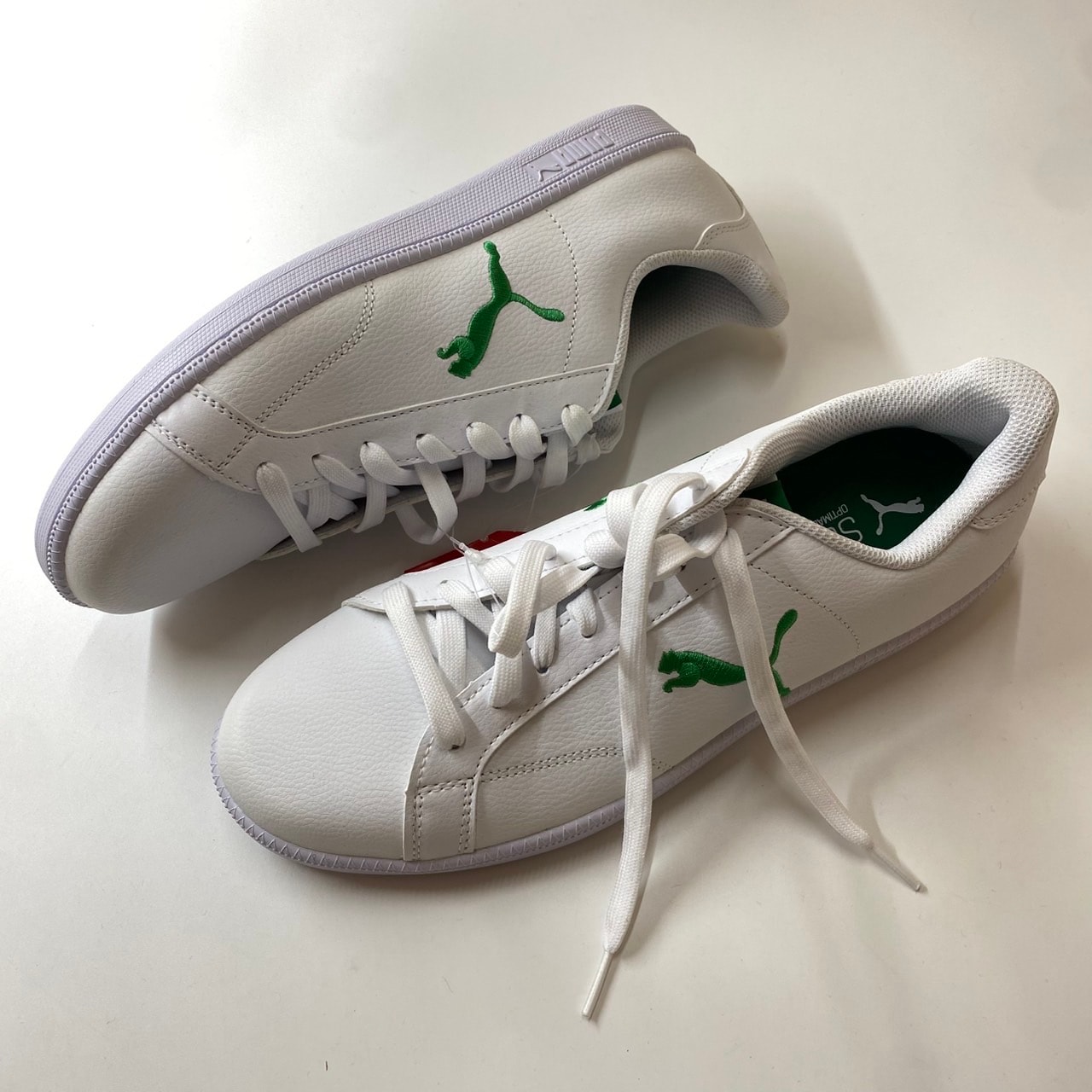 Puma Smash Cat L "Puma White/Verdant Green"