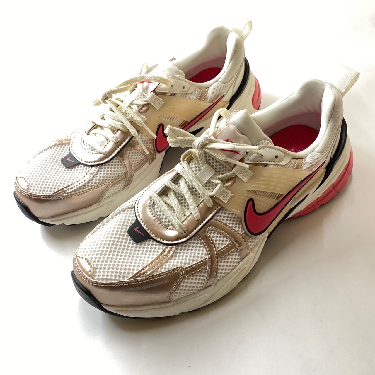 Nike Women's V2K Run "Guava Ice/Aster Pink/Black/Metallic Silver"