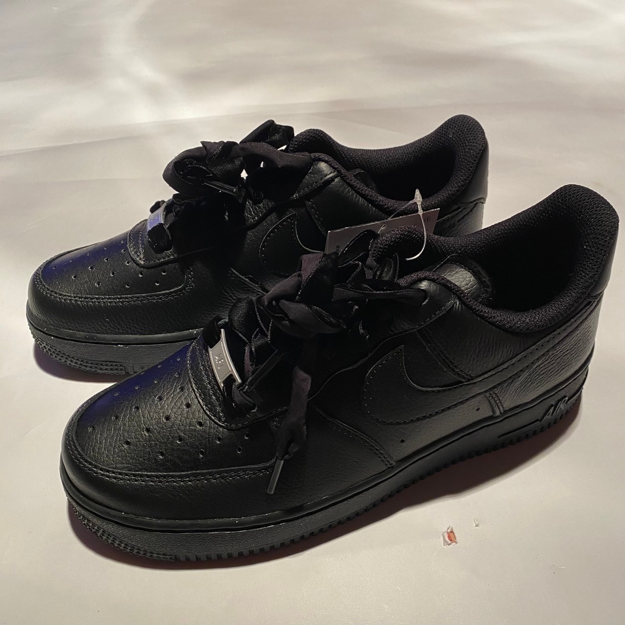 Nike Women's Air Force 1 Low "Ribbon Laces/Triple Black"