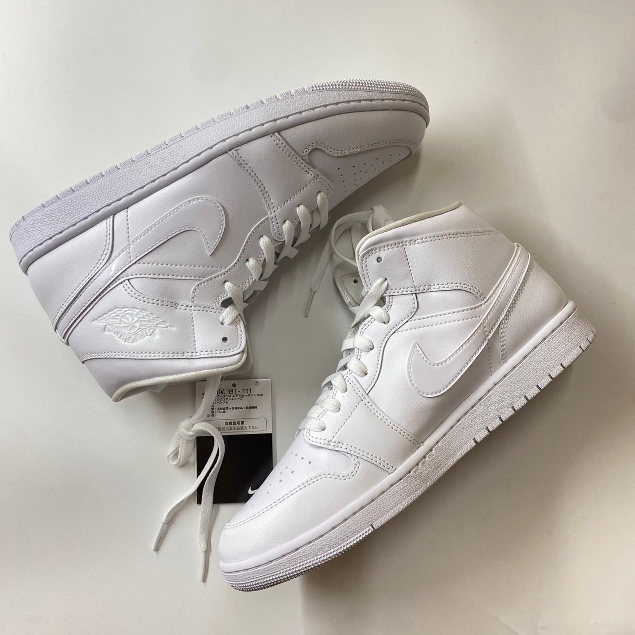 Nike Women's Air Jordan 1 Mid "Triple White"