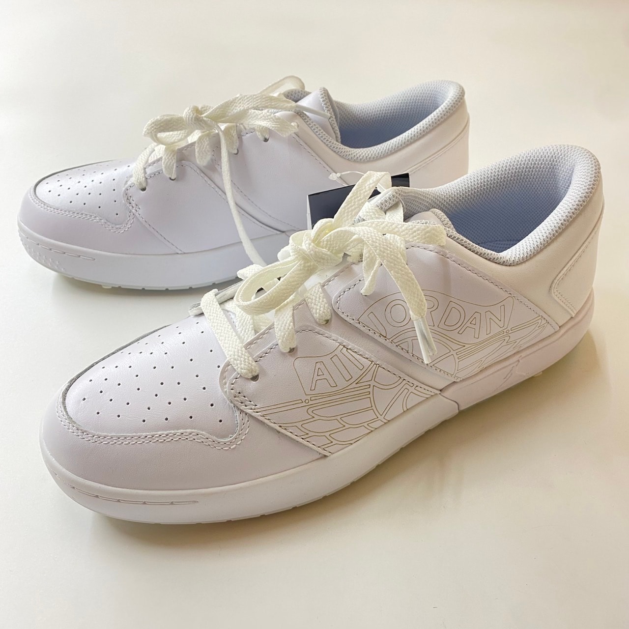 Nike Air Jordan Nu Retro 1 Low Golf "Triple White"