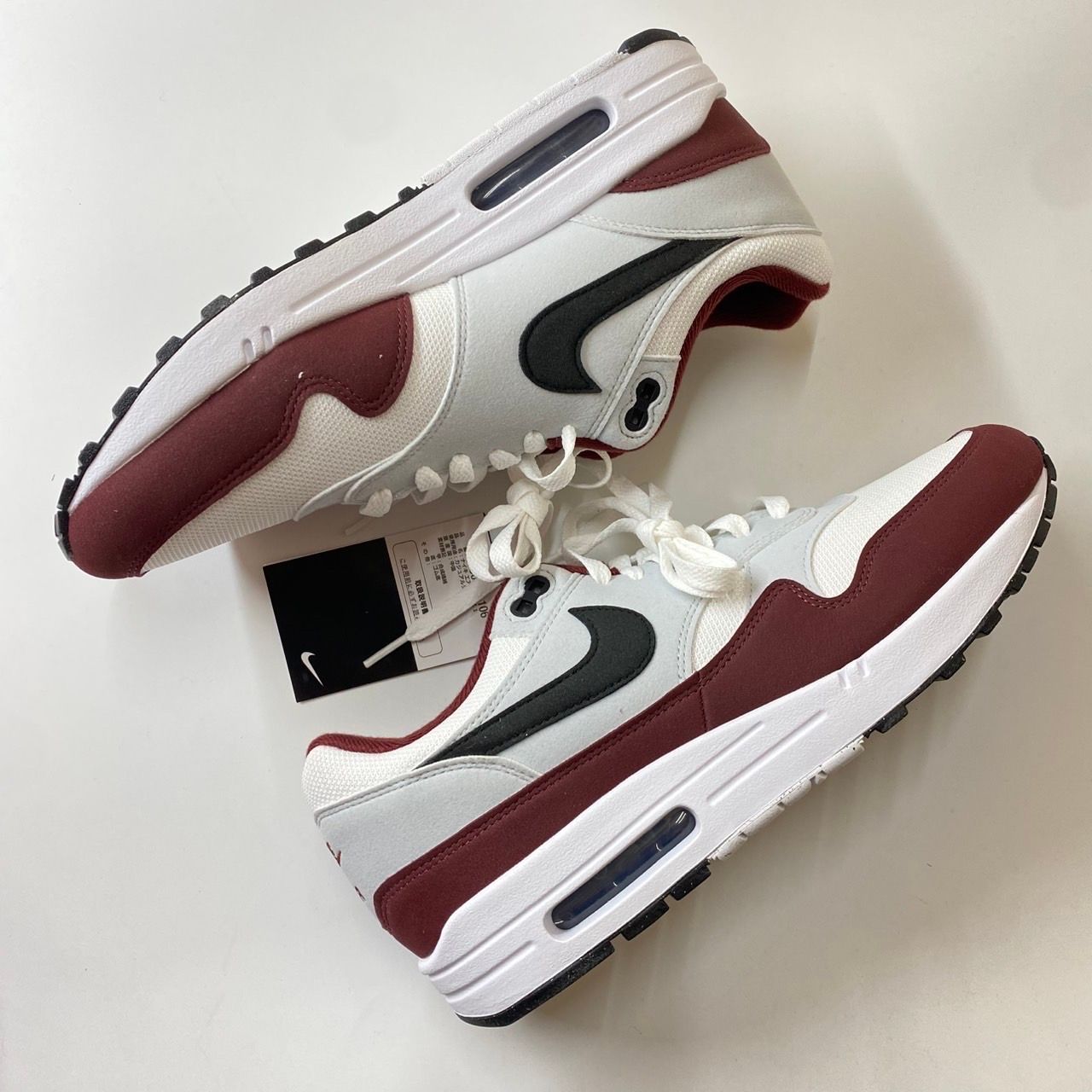 Nike Air Max 1 "White/Black/Dark Team Red"