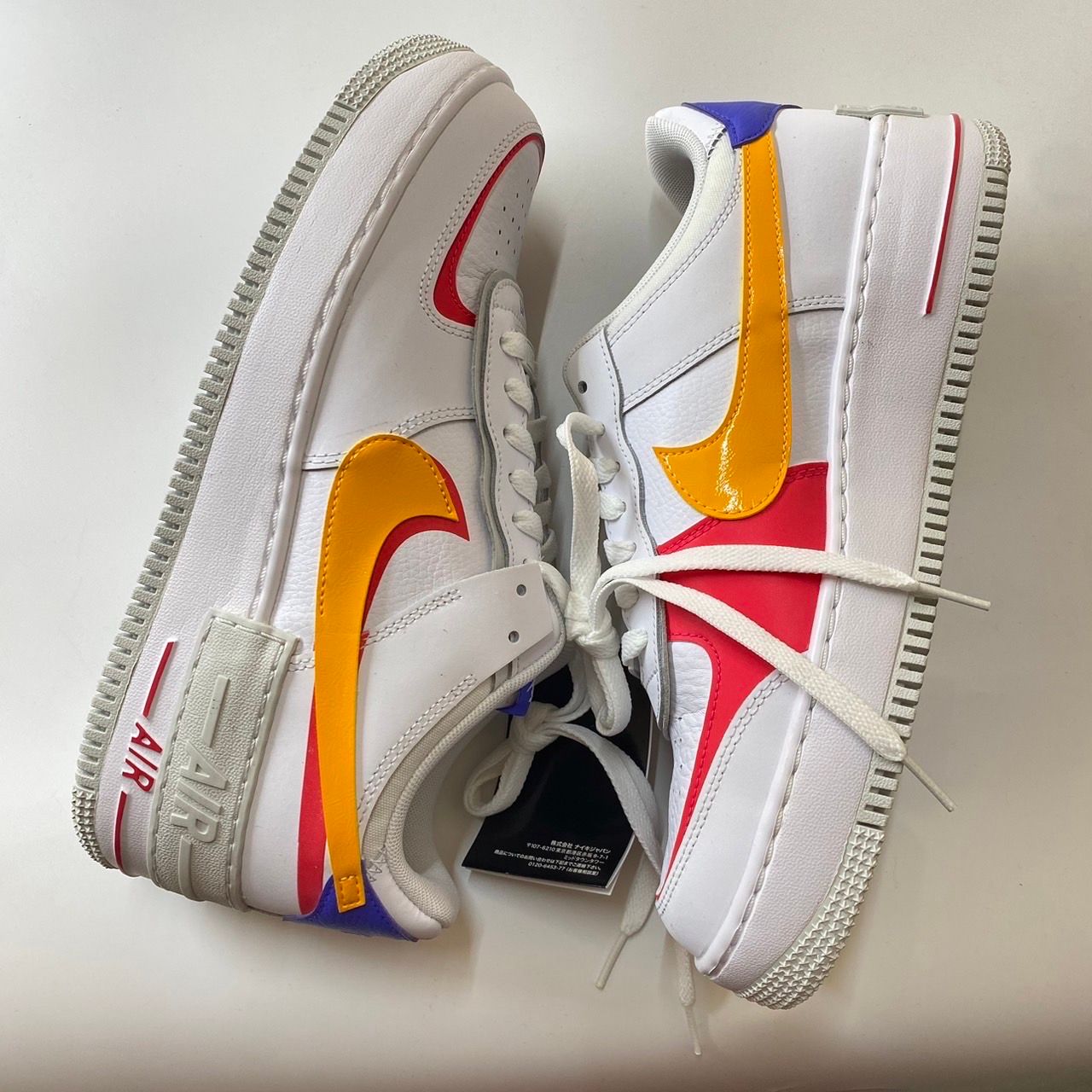 Nike Women's Air Force 1 Shadow "White/Sundial/Siren Red/Photon Dust"