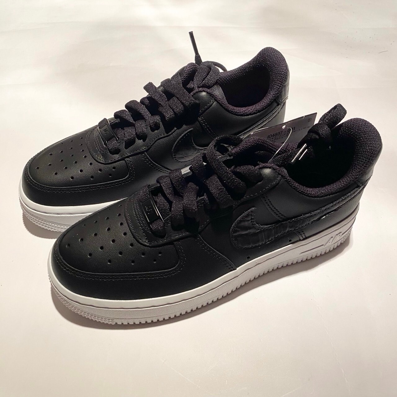 Nike Women's Air Force 1 '07 SE "Pebble Croc/Black"