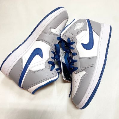 Nike GS Air Jordan 1 Mid "True Blue"