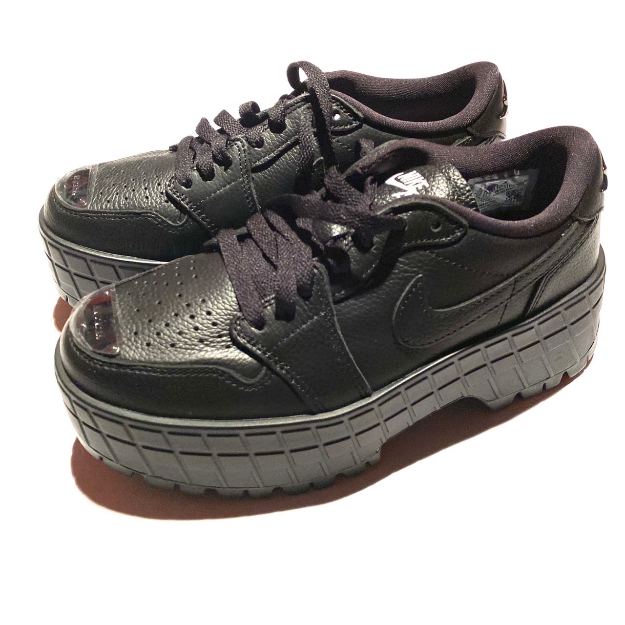 Nike Women's Air Jordan 1 Brooklyn Low "Black/White/Metallic Black"