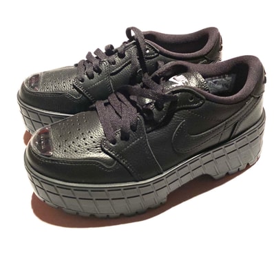 Nike Women's Air Jordan 1 Brooklyn Low "Black/White/Metallic Black"
