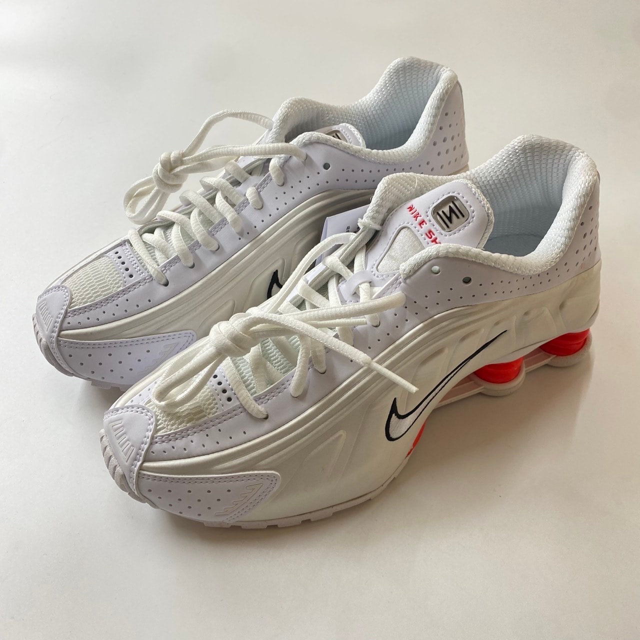 Nike Women's Shox R4 "White/Phantom/Picante Red/White"