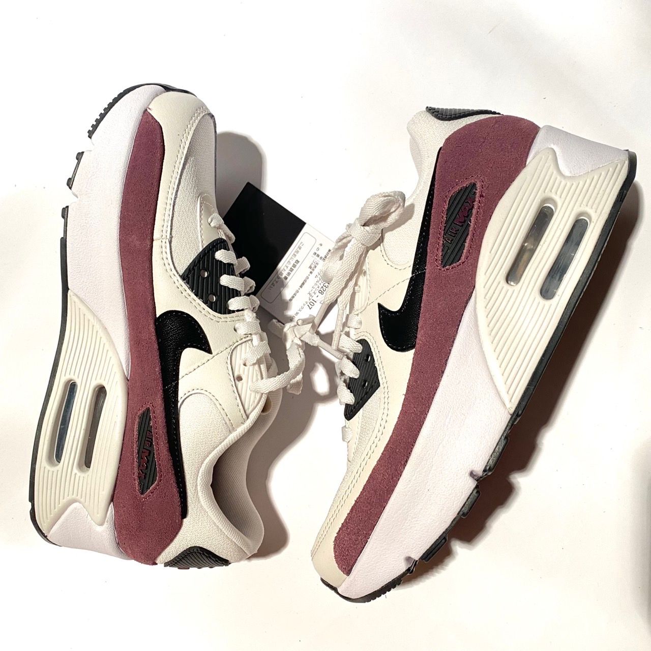 Nike Women's Air Max 90 LV8 "Sail/Night Maroon/Phantom/Black"