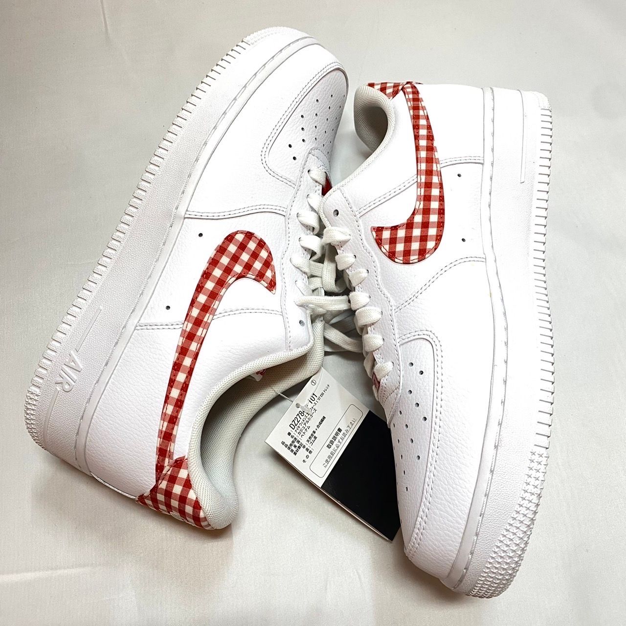 Nike Women's Air Force 1 Low "Red Gingham"