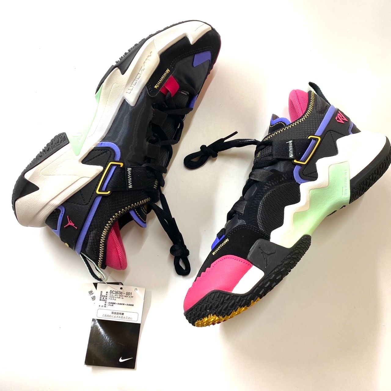 Nike Jordan Why Not Zer0.5 "Black/Watermelon/Sapphire/Mint Foam"