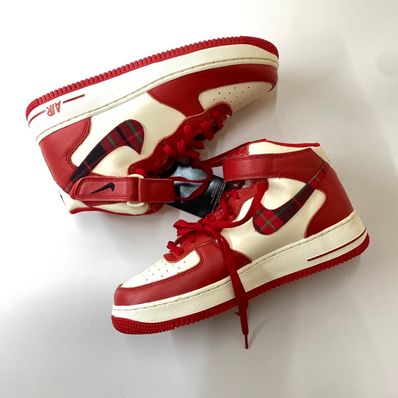 Nike Air Force 1 Mid Plaid "Red"
