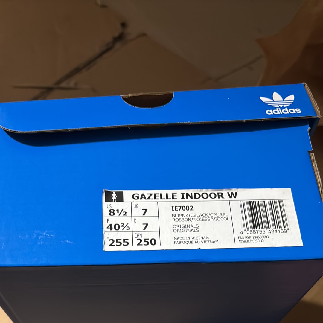 アディダス ウィメンズ ガゼル インドア "ブリスピンク/コアブラック/カレッジエイトパープル"