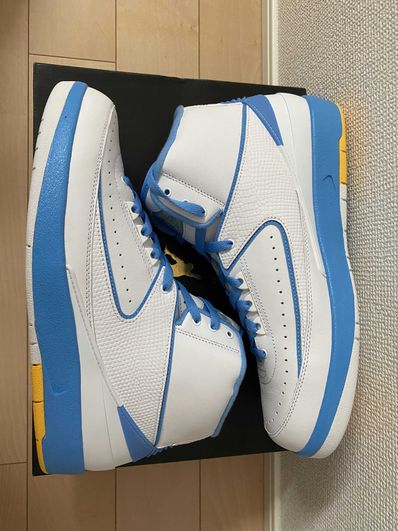Nike Air Jordan 2 Retro Melo White/Varsity Maize/University Blue (2018)