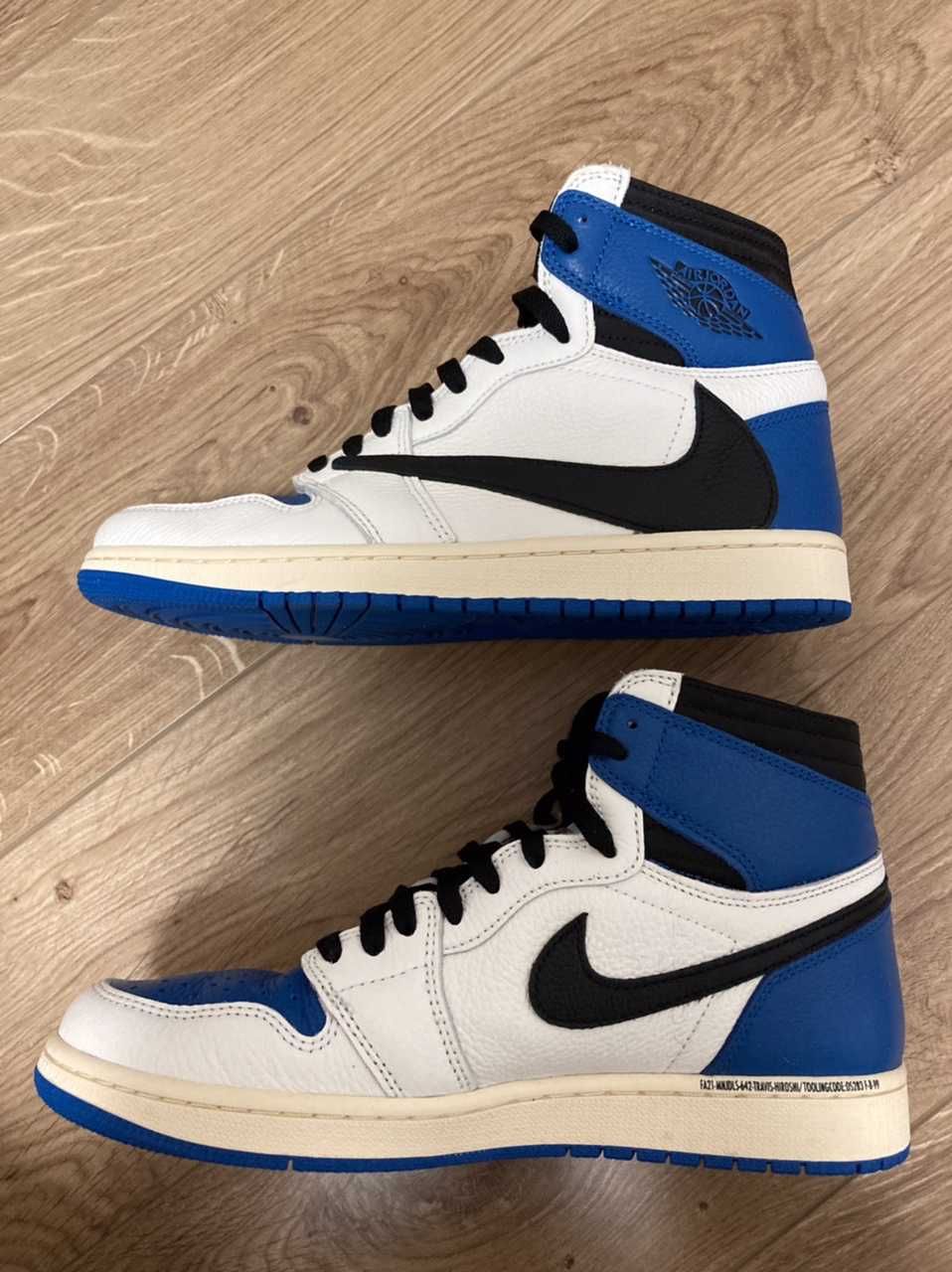 Travis Scott × fragment design × Nike Air Jordan 1 Retro High OG SP "Military Blue"