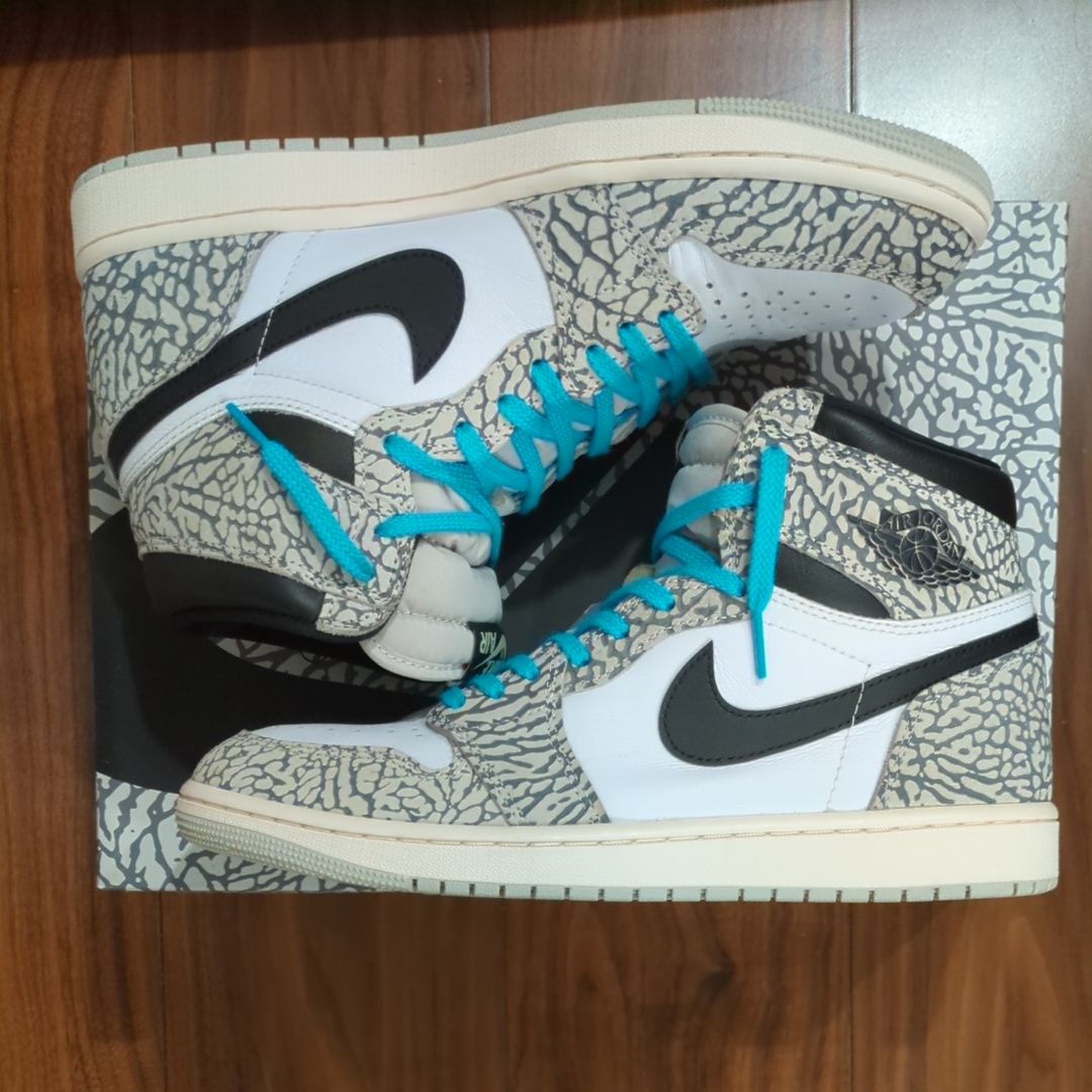 Nike Air Jordan 1 High OG "White Cement/Safari"