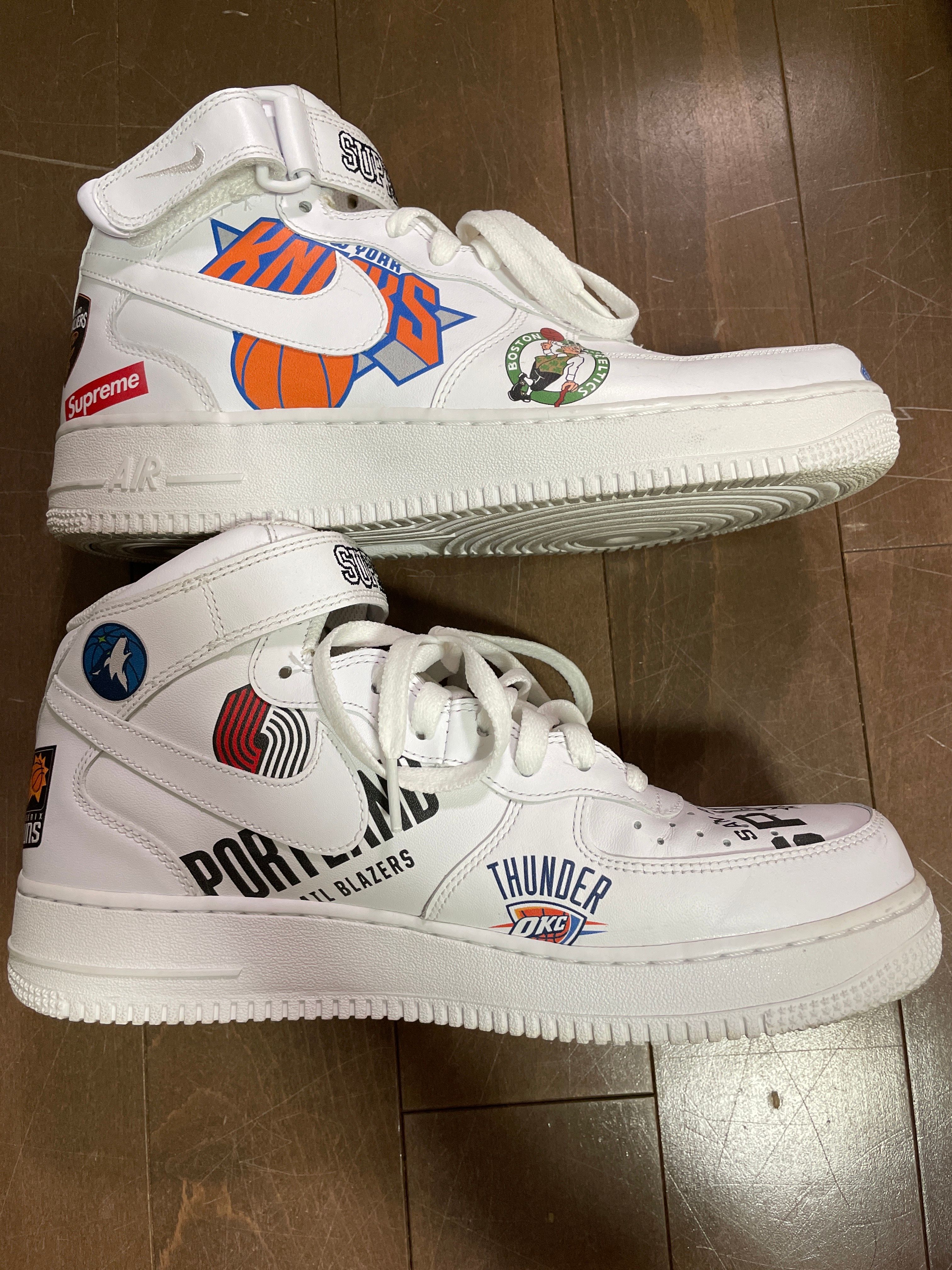 Supreme × NBA × Nike Air Force 1 Mid '07 "White"