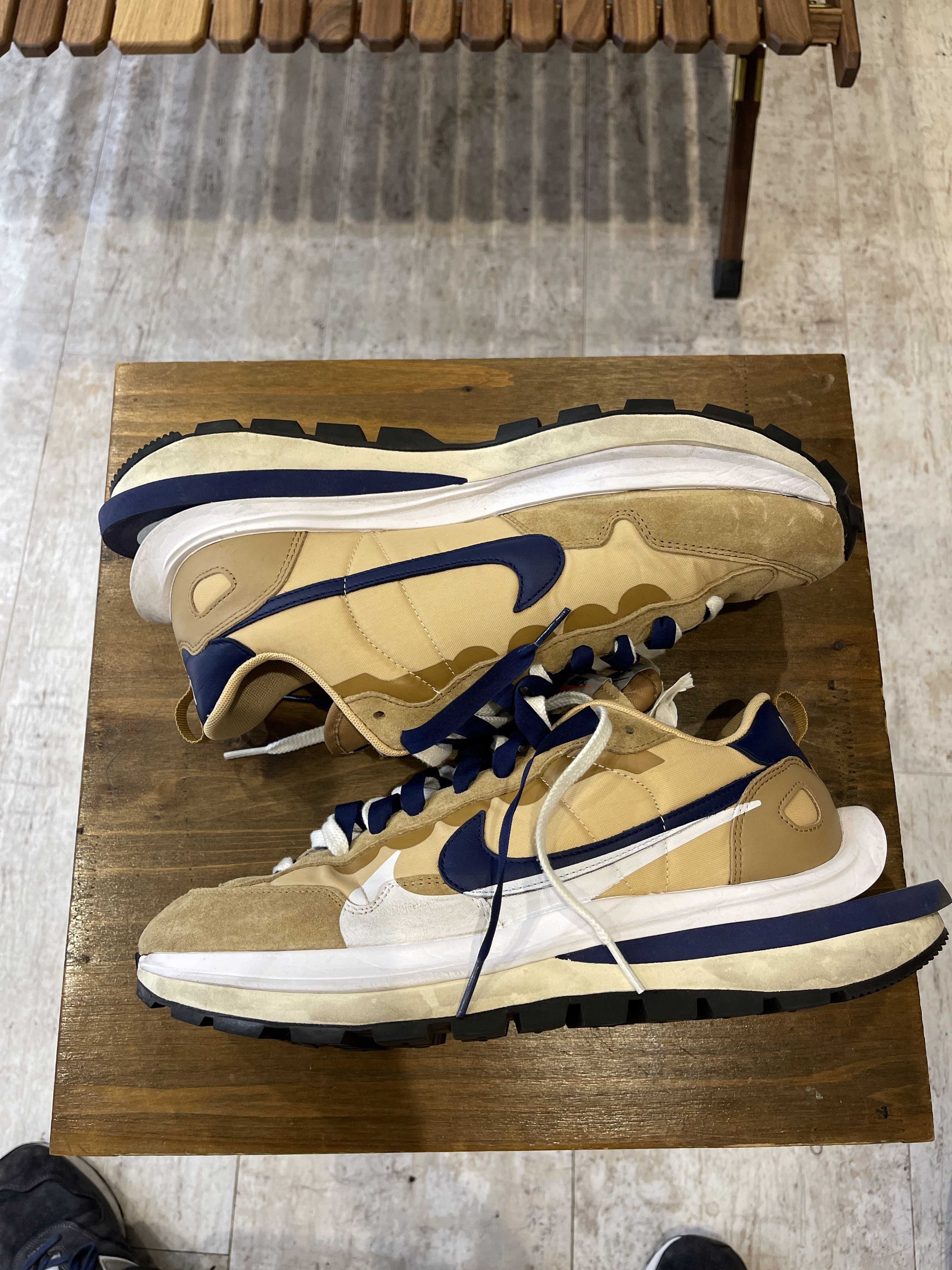 Sacai × Nike Vapor Waffle "Sesame And Blue Void"