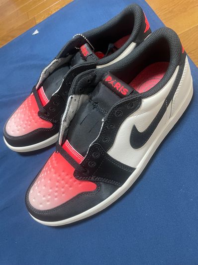 Paris Saint Germain × Nike Air Jordan 1 Low OG "Sail and Off Noir"
