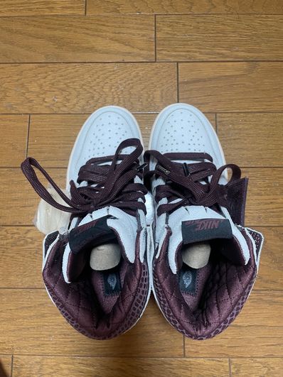 A Ma Maniere × Nike Air Jordan 1 Retro High OG "Sail and Burgundy"