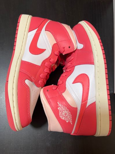 Nike Women's Air Jordan 1 Mid "Strawberries and Cream"