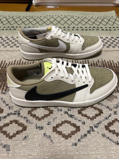 Travis Scott × Nike Air Jordan 1 Low Golf NRG "Neutral Olive"