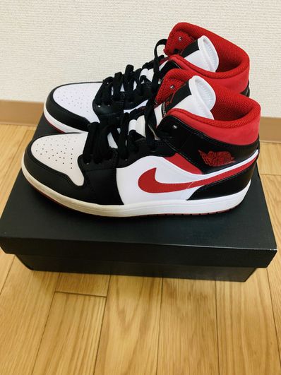 Nike Air Jordan 1 Mid "White/Gym Red Black"