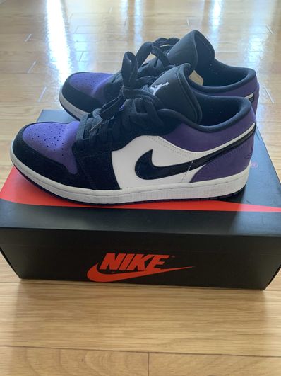 Nike Air Jordan 1 Retro Low "White/Black/Court Purple"