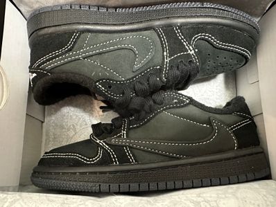 Travis Scott × Nike PS Air Jordan 1 Low OG SP "Black Phantom"