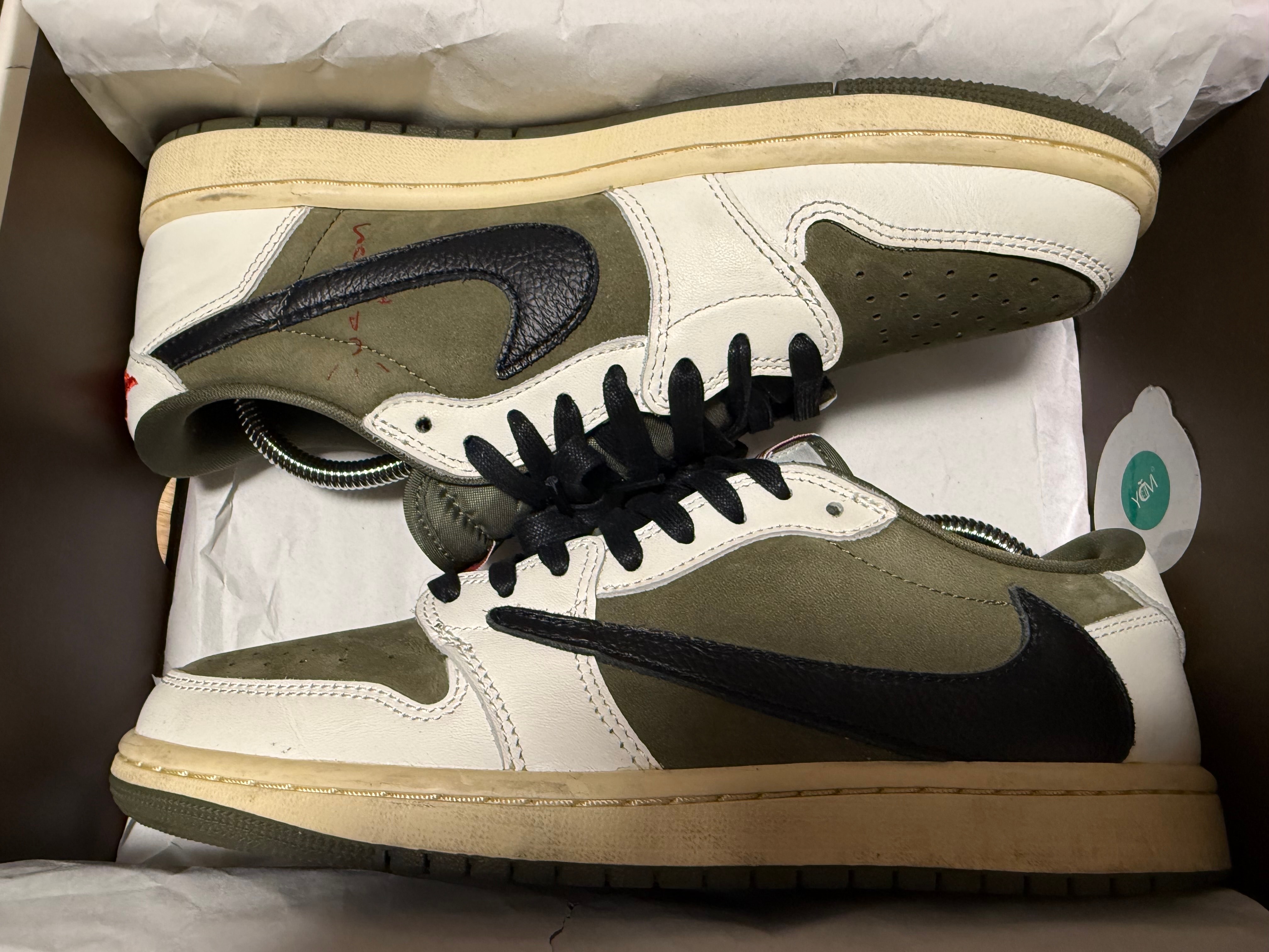 Travis Scott × Nike Air Jordan 1 Low OG SP "Reverse Olive"