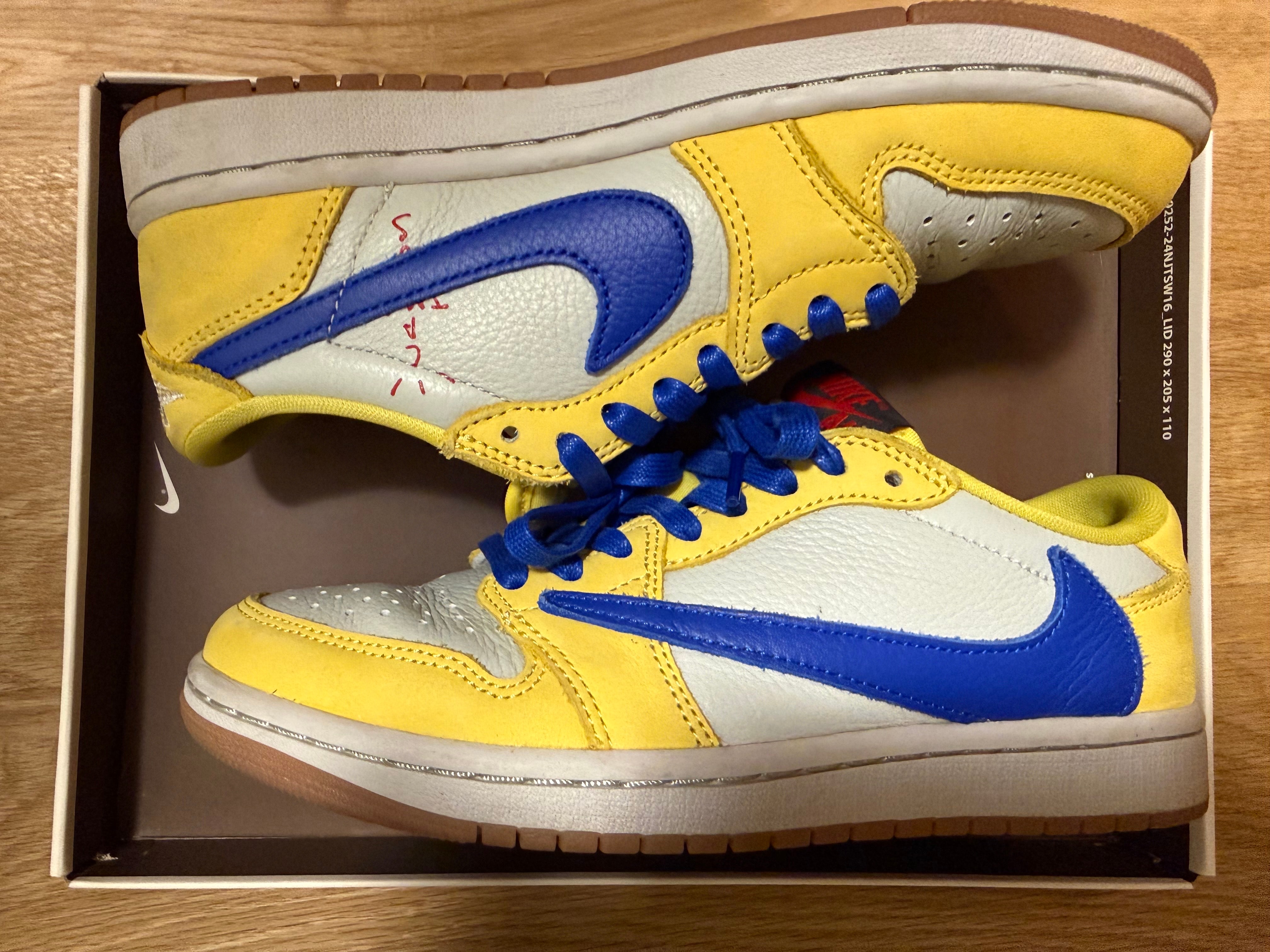 Travis Scott × Nike Women's Air Jordan 1 Retro Low OG "Canary"