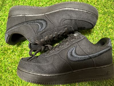 Stussy × Nike Air Force 1 Low "Triple Black"