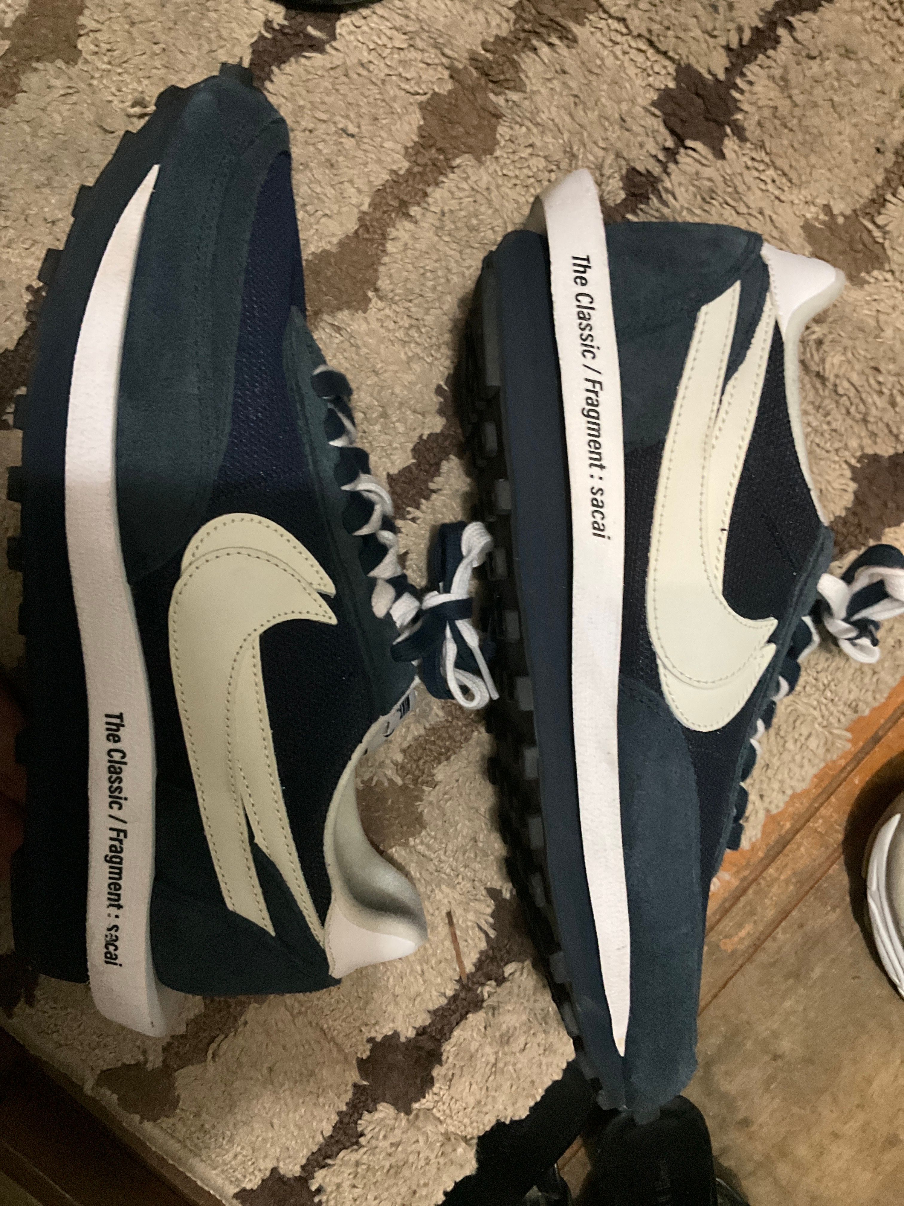 Fragment × sacai × Nike LD Waffle "Blackended Blue"