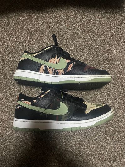 NIKE DUNK LOW SE "BLACK MULTI CAMO"