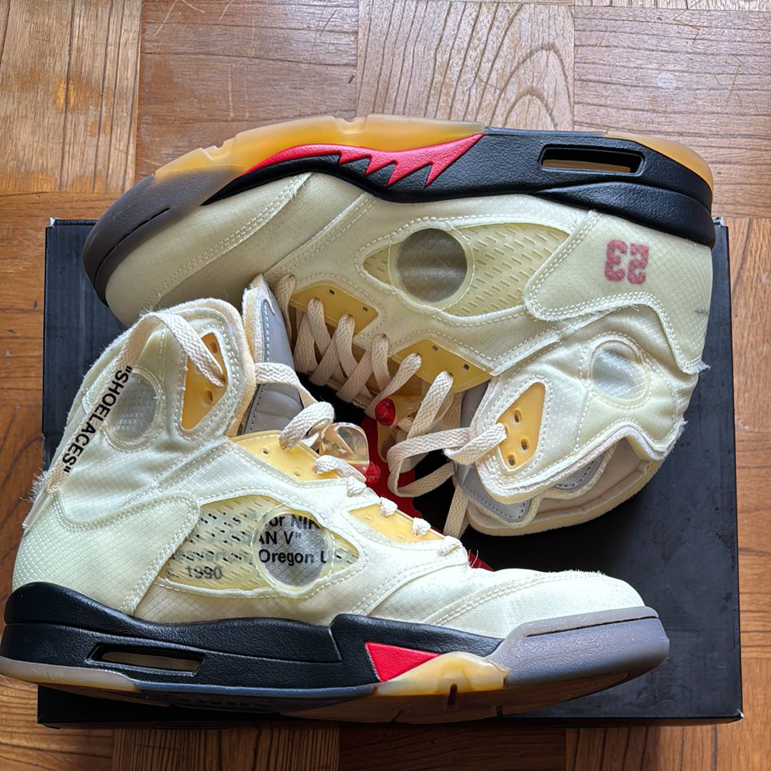 Off-White × Nike Air Jordan 5 "Sail"