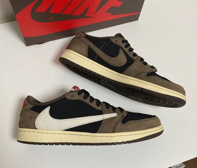 Travis Scott × Nike Air Jordan 1 Low OG SP-T "Black/Dark Mocha"