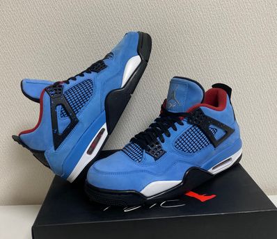 Travis Scott × Nike Air Jordan 4 Retro Cactus Jack "University Blue"